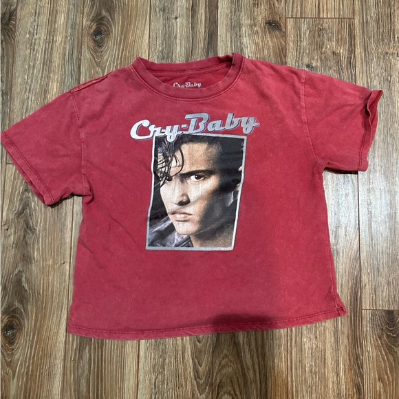 crybaby Tops - Crop Top with Vintage vibes 90s Crybaby Movie Graphic Design Woman’s Size S